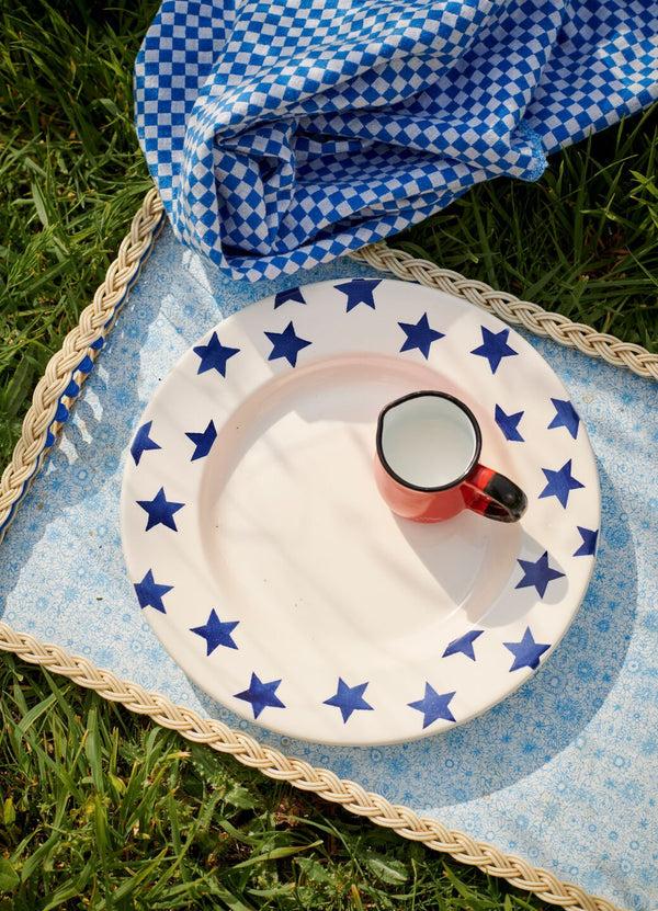 emma bridgewater Blue Star Large Dinner Plate 10.5 Inch