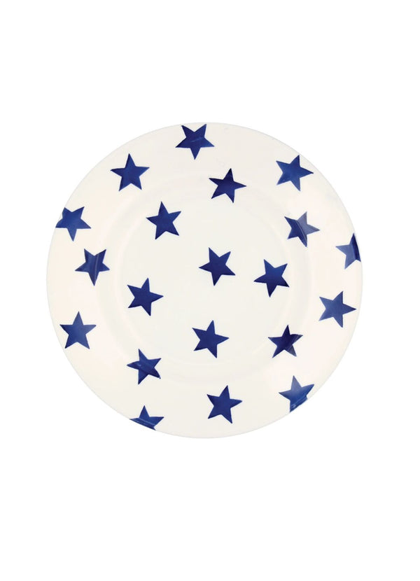 Emma Bridgewater Blue Star Medium Dinner Plate 8.5 Inch