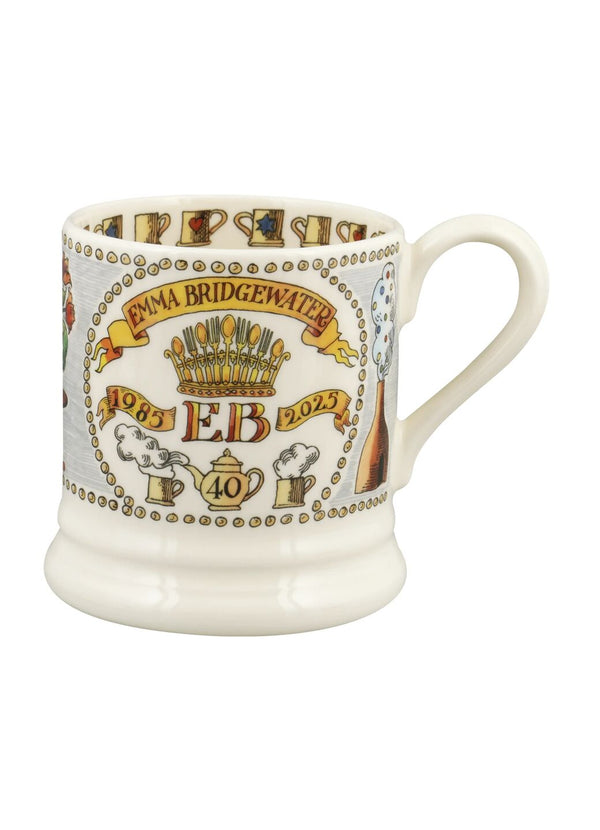 Emma Bridgewater 40 Years 1985-2025 1/2 Pint Mug