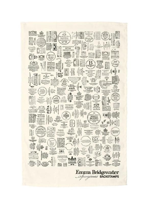 Emma Bridgewater Back Stamps Tea Towel