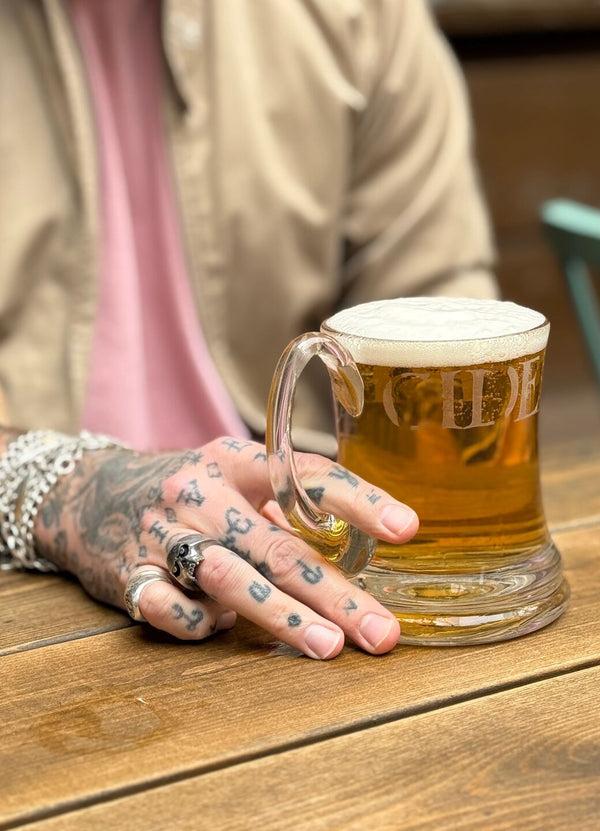 emma bridgewater Black Toast Glass Beer Mug