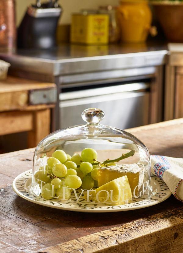 emma bridgewater Black Toast Glass Cheese Dome