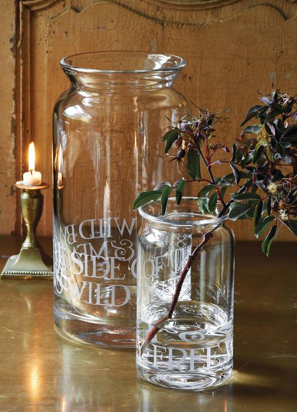 emma bridgewater Black Toast Medium Glass Jar Vase