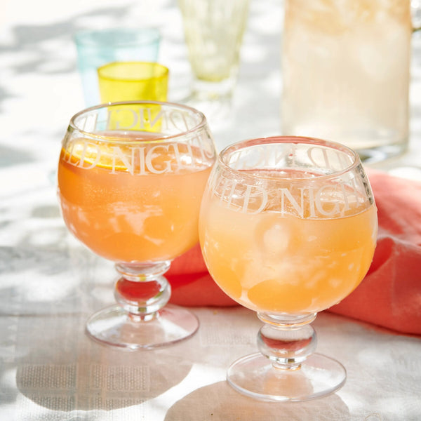 emma bridgewater Black Toast Set Of 2 Gin Glass