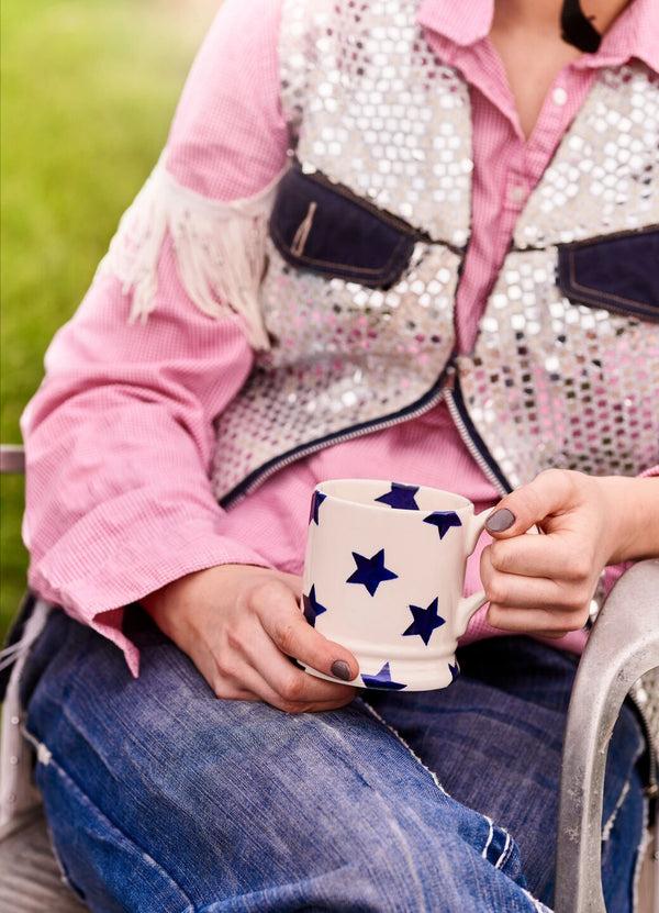 emma bridgewater Blue Star 1/2 Pint Mug