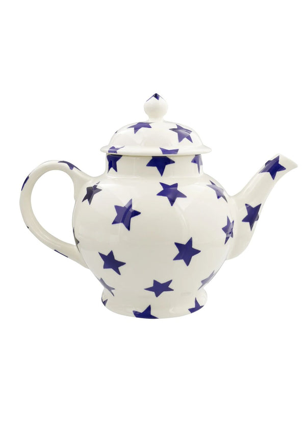 Emma Bridgewater Blue Star 4 Mug Teapot