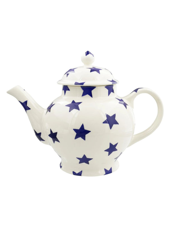 Emma Bridgewater Blue Star 4 Mug Teapot