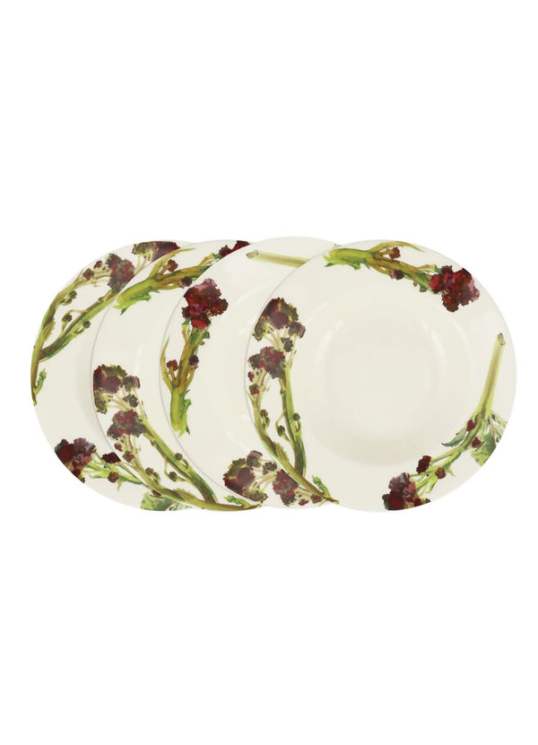Emma Bridgewater Broccoli Soup Plate - Set Of 4