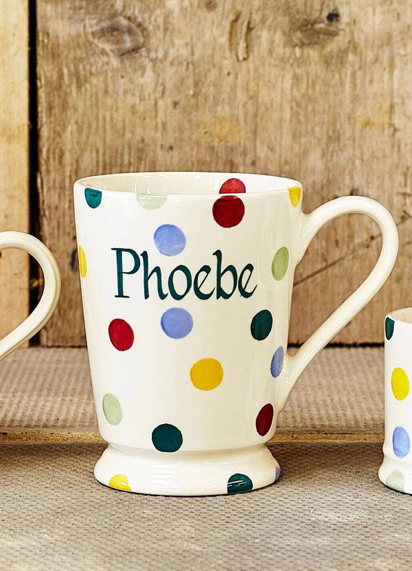emma bridgewater Personalised Polka Dot Cocoa Mug
