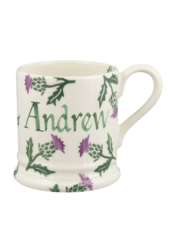 Emma Bridgewater Personalised Thistle 1/2 Pint Mug