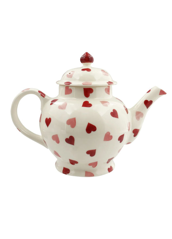 Emma Bridgewater Pink Hearts 4 Mug Teapot
