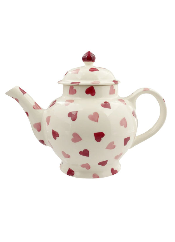 Emma Bridgewater Pink Hearts 4 Mug Teapot