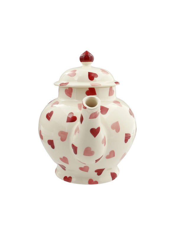Emma Bridgewater Pink Hearts 4 Mug Teapot