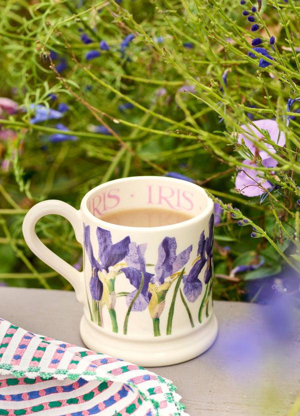 emma bridgewater Seconds Blue Iris 1/2 Pint Mug