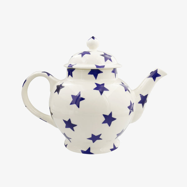 Emma Bridgewater Seconds Blue Star 4 Mug Teapot