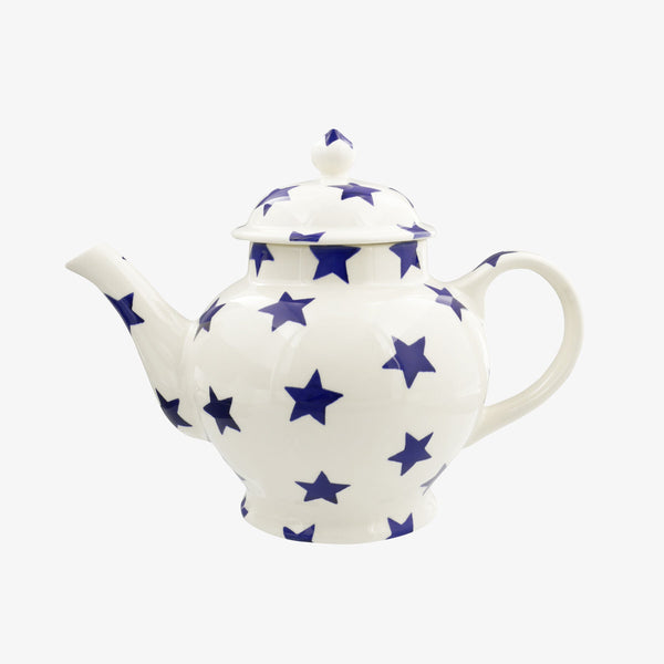 emma bridgewater Seconds Blue Star 4 Mug Teapot