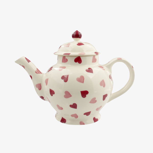 emma bridgewater Seconds Pink Hearts 4 Mug Teapot