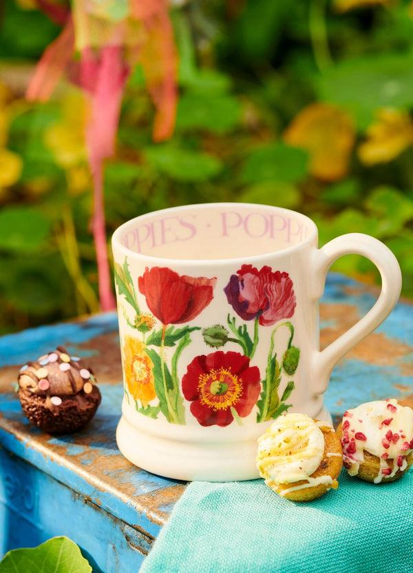 emma bridgewater Seconds Poppy 1/2 Pint Mug