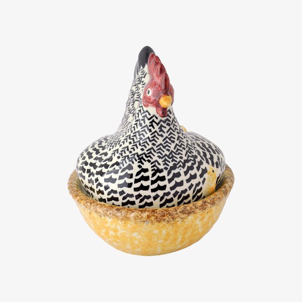 Emma Bridgewater Seconds Silver Large Hen On Nest