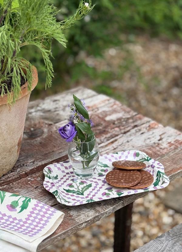 emma bridgewater Thistle Small Tin Tray