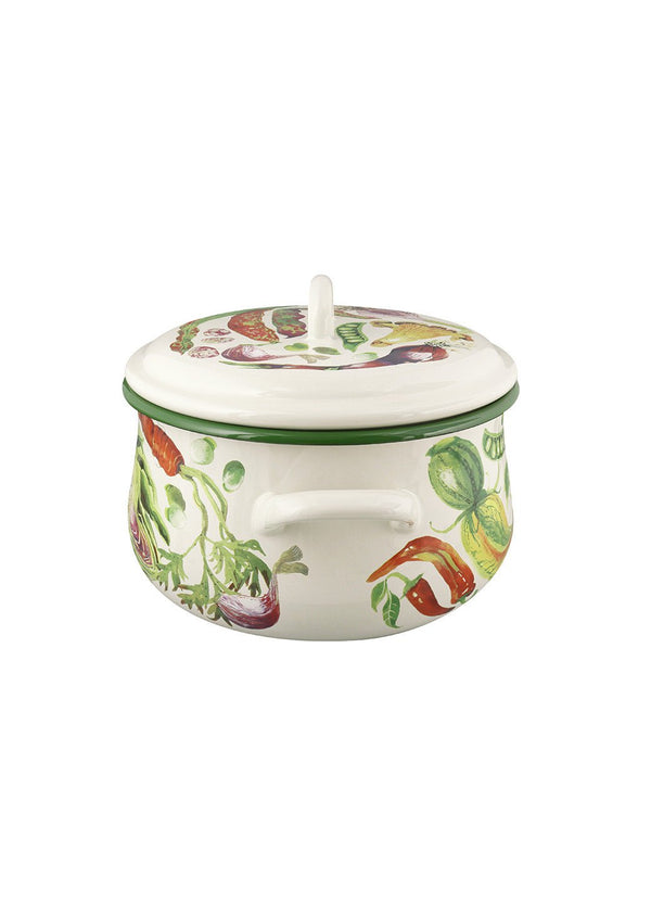 Emma Bridgewater Mixed Vegetable Enamel Medium Cooking Pot