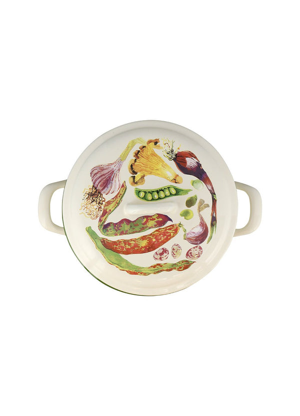 Emma Bridgewater Mixed Vegetable Enamel Medium Cooking Pot