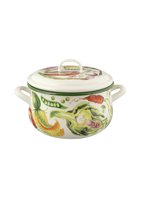 Emma Bridgewater Mixed Vegetable Enamel Medium Cooking Pot