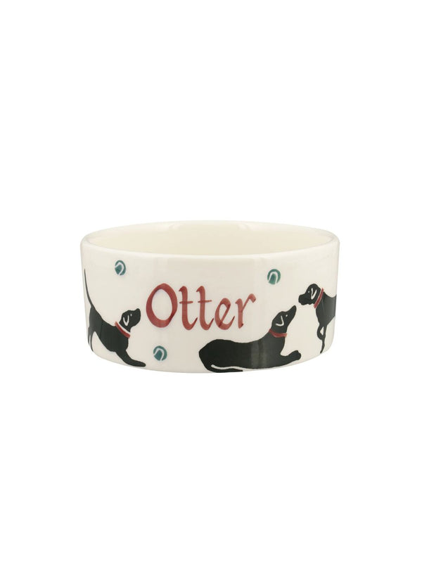 Emma Bridgewater Personalised Black Labrador Small Pet Bowl