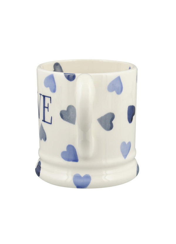 Emma Bridgewater Personalised Blue Hearts 1/2 Pint Mug