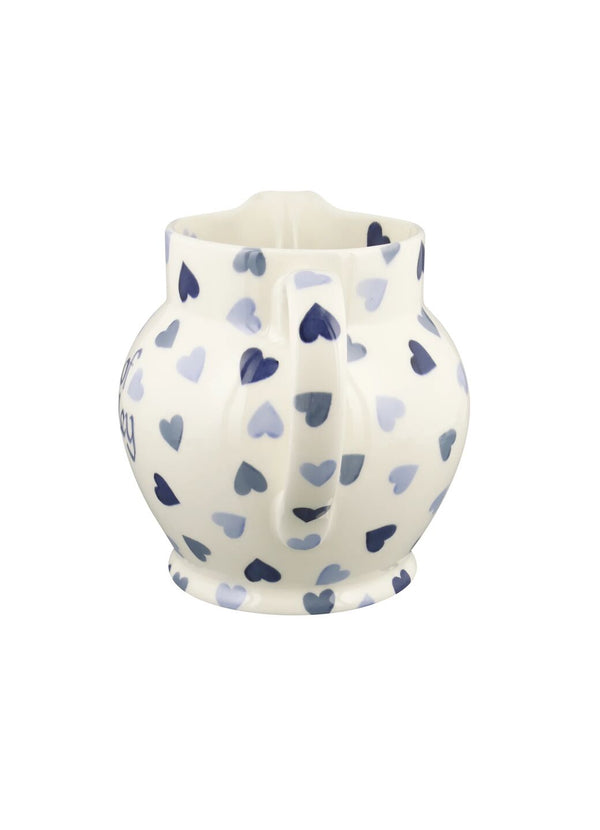 Emma Bridgewater Personalised Blue Hearts 3 Pint Jug