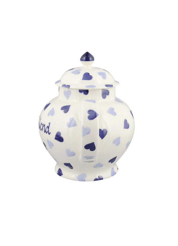 Emma Bridgewater Personalised Blue Hearts 4 Mug Teapot