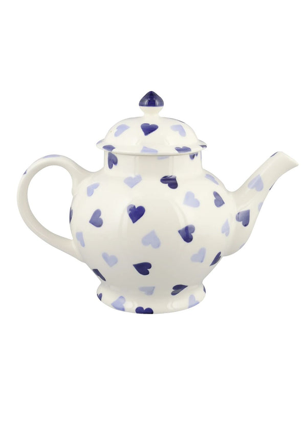 Emma Bridgewater Personalised Blue Hearts 4 Mug Teapot