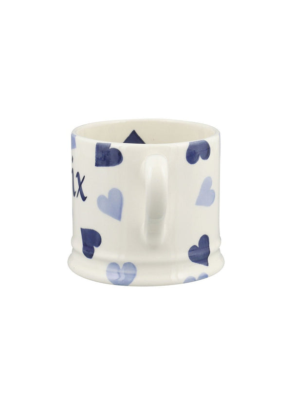 Emma Bridgewater Personalised Blue Hearts Small Mug
