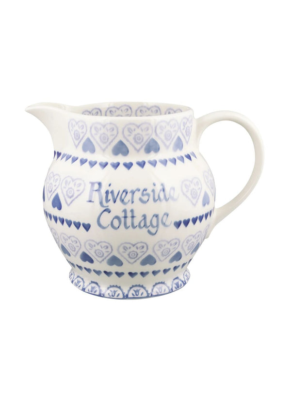 emma bridgewater Personalised Blue Sampler 3 Pint Jug