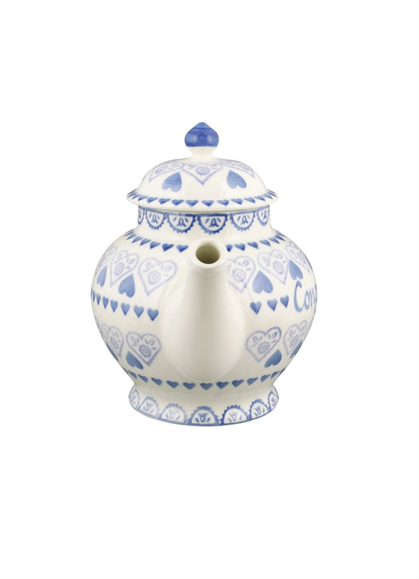 Emma Bridgewater Personalised Blue Sampler 4 Mug Teapot