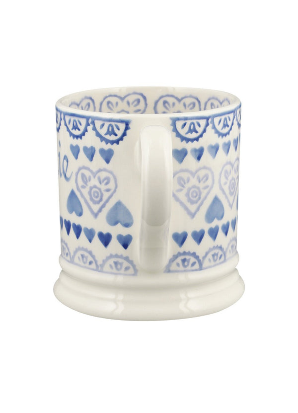 Emma Bridgewater Personalised Blue Sampler Large Mug