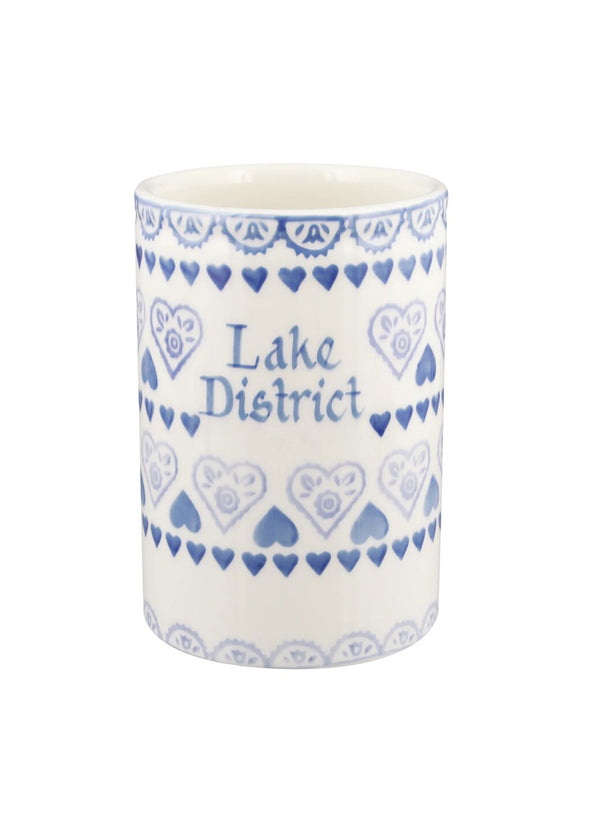 emma bridgewater Personalised Blue Sampler Medium Vase