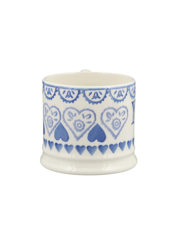 Emma Bridgewater Personalised Blue Sampler Small Mug