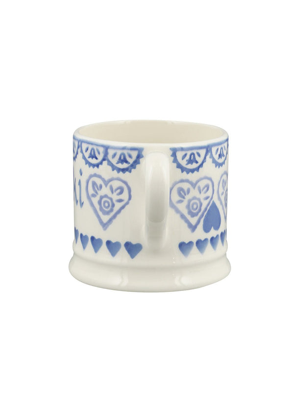 Emma Bridgewater Personalised Blue Sampler Small Mug