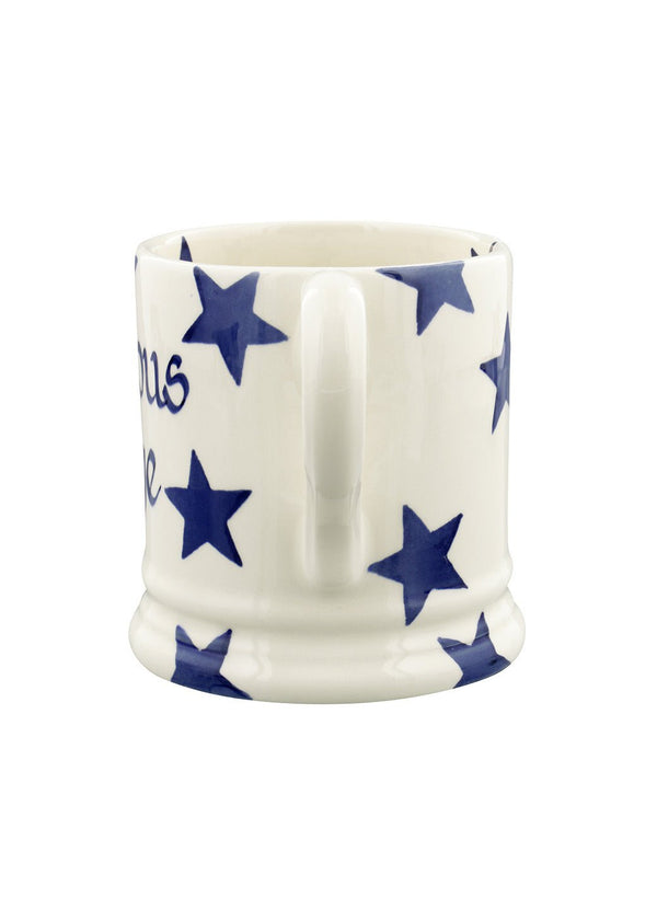 Emma Bridgewater Personalised Blue Star 1/2 Pint Mug