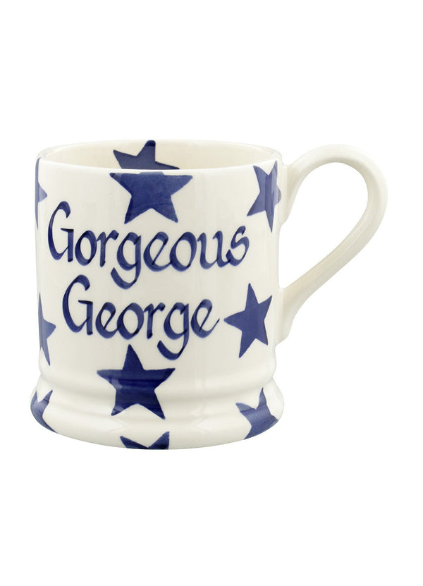 Emma Bridgewater Personalised Blue Star 1/2 Pint Mug