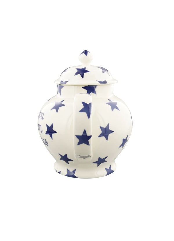 Emma Bridgewater Personalised Blue Star 4 Mug Teapot