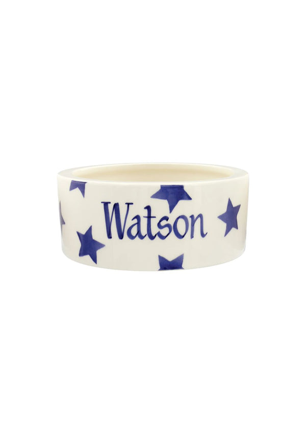 emma bridgewater Personalised Blue Star Small Pet Bowl