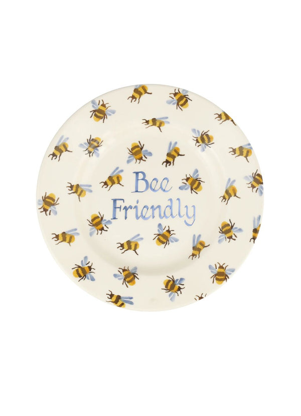 emma bridgewater Personalised Bumblebee Medium Dinner Plate 8.5 Inch