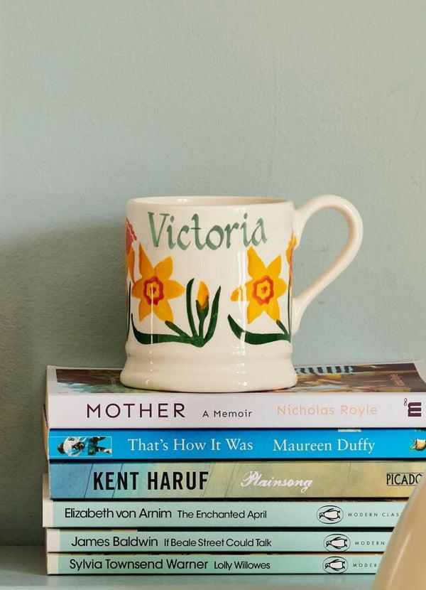 emma bridgewater Personalised Daffodils 1/2 Pint Mug