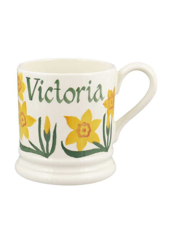 Emma Bridgewater Personalised Daffodils 1/2 Pint Mug
