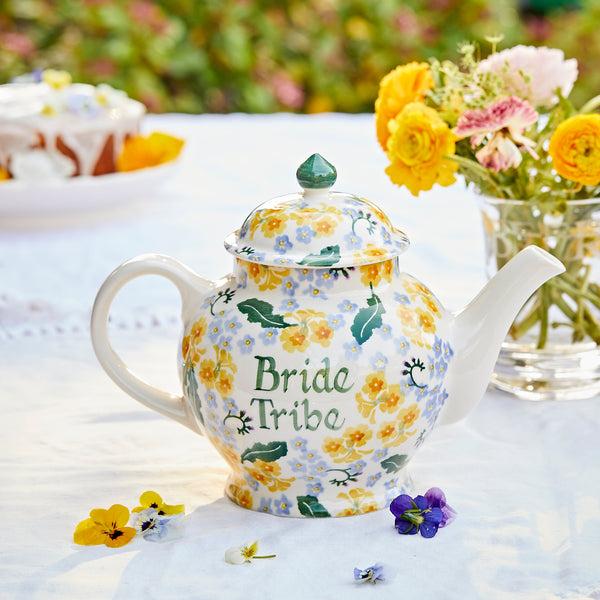 emma bridgewater Personalised Forget Me Not & Primrose 4 Mug Teapot