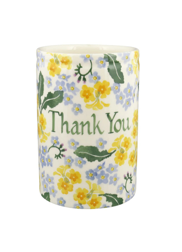 emma bridgewater Personalised Forget Me Not & Primrose Medium Vase