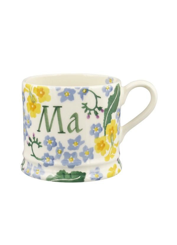 emma bridgewater Personalised Forget Me Not & Primrose Small Mug