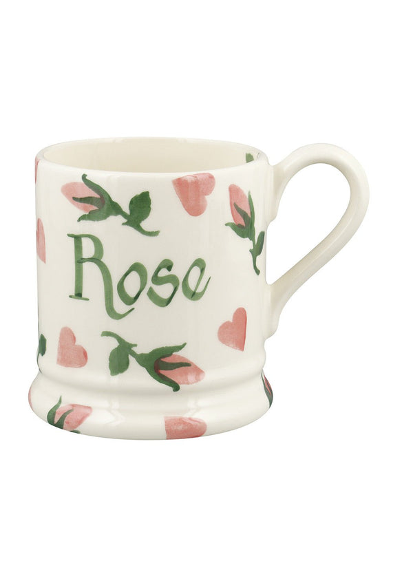 emma bridgewater Personalised Little Rose Bud 1/2 Pint Mug